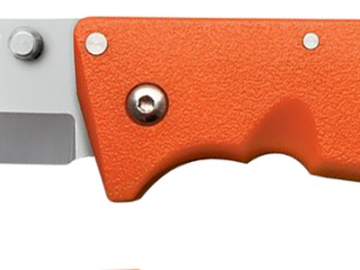 Cold Steel CS20NPJ Finn Wolf 3.50″ Folding Straight Back Plain Satin Polished AUS-8A SS Blade/Blaze Orange Griv-Ex Handle Includes Pocket Clip