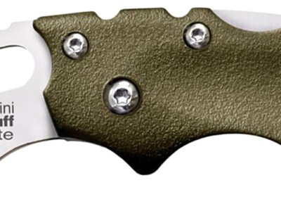 Cold Steel CS20MTGD Tuff Lite Mini 2″ Folding Sheepsfoot Plain 4034 Stainless Steel Blade/OD Green Griv-Ex Handle Includes Pocket Clip