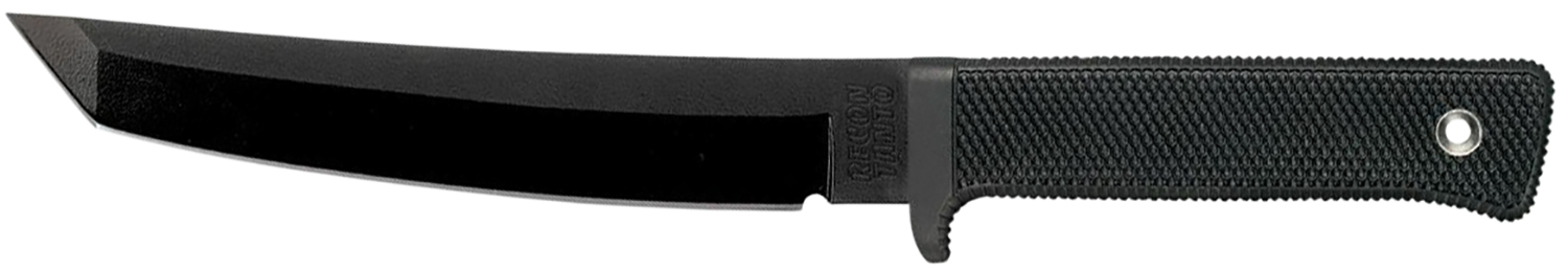 Cold Steel CS49LRT Recon  7″ Fixed Tanto Plain Black Tuff-Ex Finish SK-5 Steel Blade/Black Kray-Ex Handle Includes Sheath