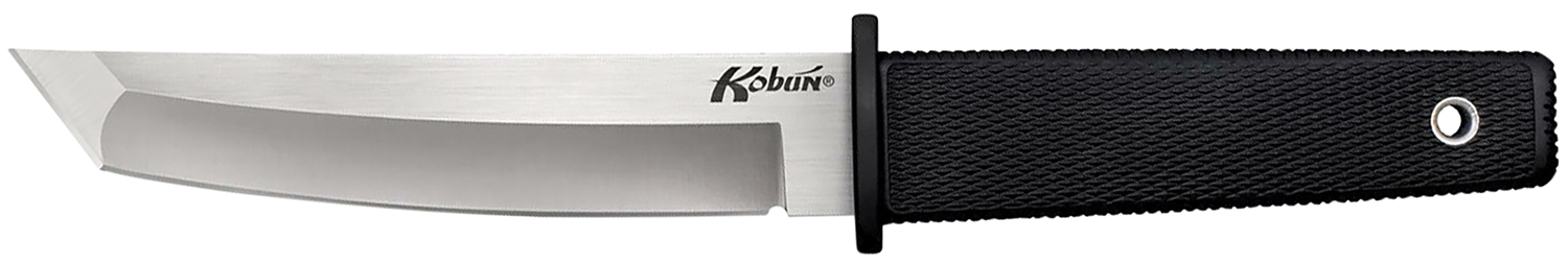 Cold Steel CS17T Kobun  5.50″ Fixed Tanto Plain AUS-8A SS Blade/Black Deep Checkered Kray-Ex Handle Includes Belt Clip/Sheath