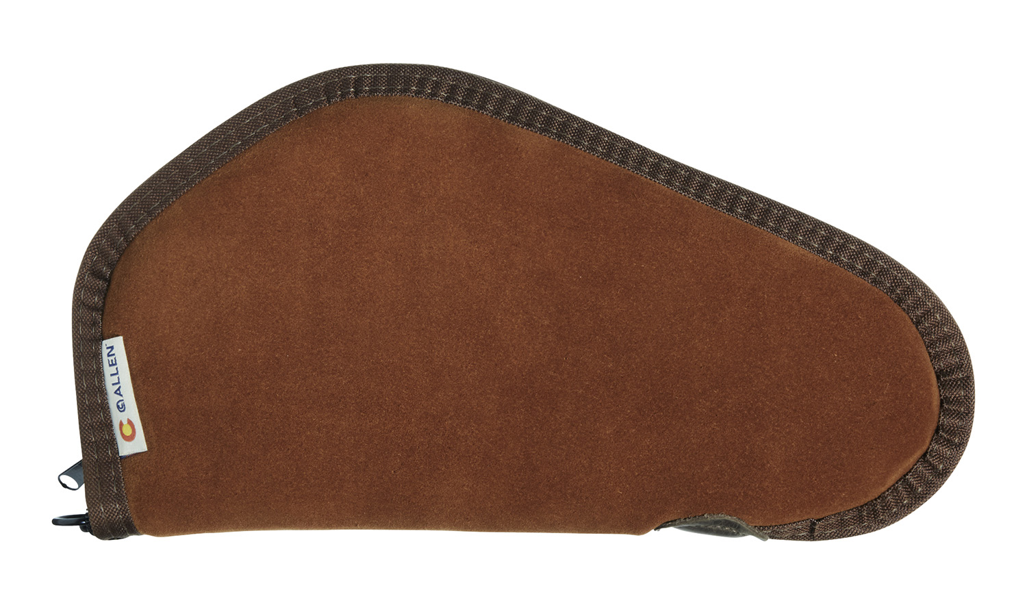 Heritage Cases 8611 Handgun Case  Brown Suede w/Black Trim, Faux Sherpa Lining & Foam Padding, Lockable Zippers 11″ L