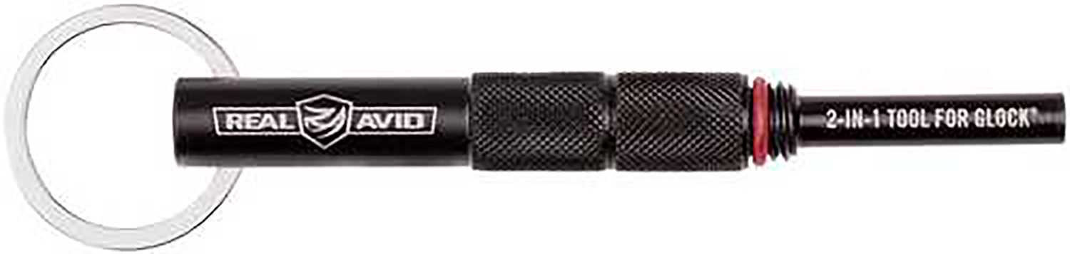 Real Avid AVGLOCK21 2-In-1 Tool Black Steel Handgun Fits Glock Knurled Handle