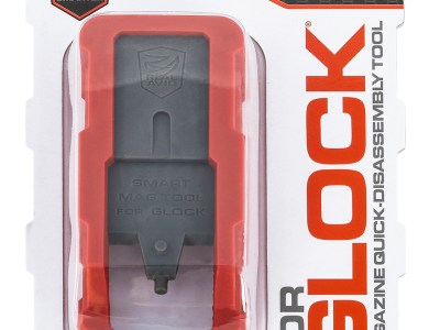 Real Avid AVGLOCKMT Smart Mag Tool  Compatible w/Glock, Gray/Red Plastic