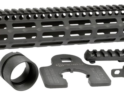 Midwest Industries MIG4M13375 Tactical G4M Handguard AR-15 Black Hardcoat Anodized Black 13.3″ 6061-T6 Aluminum M-LOK