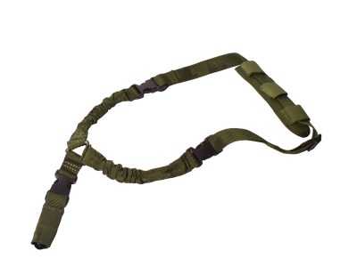 Rukx Gear ATICT1PSG Tactical Single Point Sling Green Nylon Adjustable Bungee