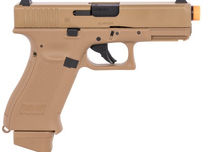 Umarex 2276338 G19X Gen5 Air Soft CO2 6mm, 14+1, Steel Slide, Coyote Tan Polymer Frame, Coyote Polymer Grips