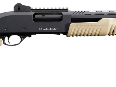 Charles Daly 930279 301  12 Gauge 3″ 5+1 18.50″ Barrel w/Heat Shield, Black Metal Finish,  Synthetic Flat Dark Earth Fixed Pistol Grip Stock & Forend, Auto Ejection, Includes 3 Choke Tubes