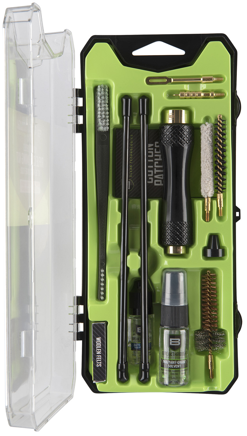 Breakthrough Clean BTCCCAR10 Vision Series Cleaning Kit 30 Cal & AR-10/15 Pieces Multi-Color
