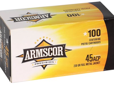 Armscor 50443 Precision Value Pack 45ACP 230gr Full Metal Jacket 100 Per Box/12 Case