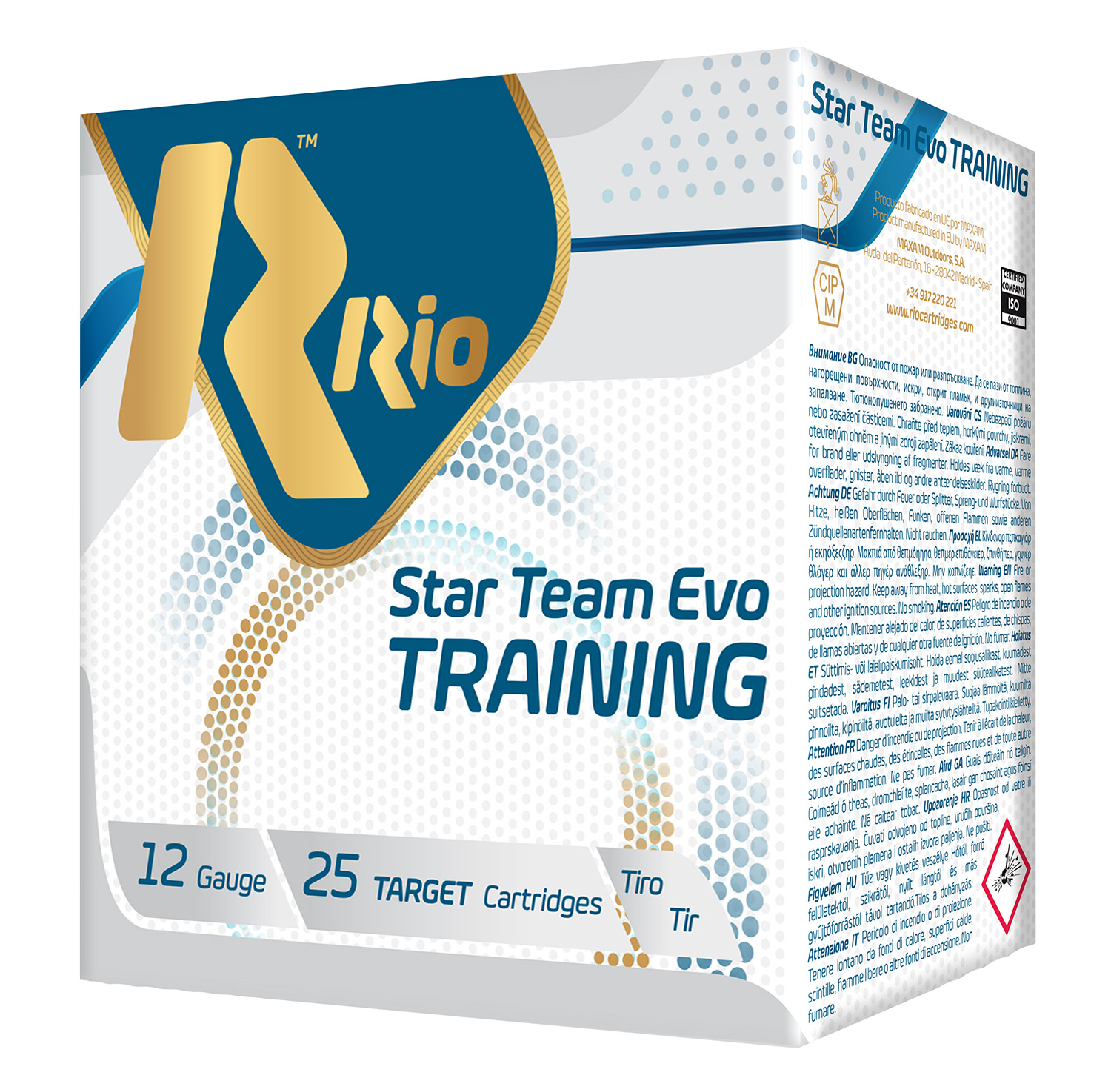 Rio Ammunition STT24LT8 Star Team Training 24 Light 12Gauge 2.75″ 7/8oz 8Shot 25 Bx/10 Case