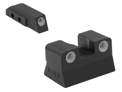 Meprolight USA 106623101 Tru-Dot  Green Tritium White Outline Front Sight-Green Tritium White Outline Rear Sight Beretta M9/M92