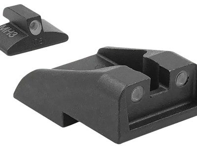 Meprolight USA 195933101 Tru-Dot  Green Tritium White Outline Front Sight-Green Tritium White Outline Rear Sight IWI Jericho 941/Baby Eagle