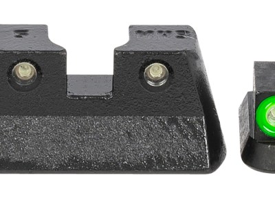 Meprolight USA 477773111 Hyper-Bright  Green Tritium Green Outline Front Sight-Green Tritium Black Outline Rear Sight CZ 75/82/83/85