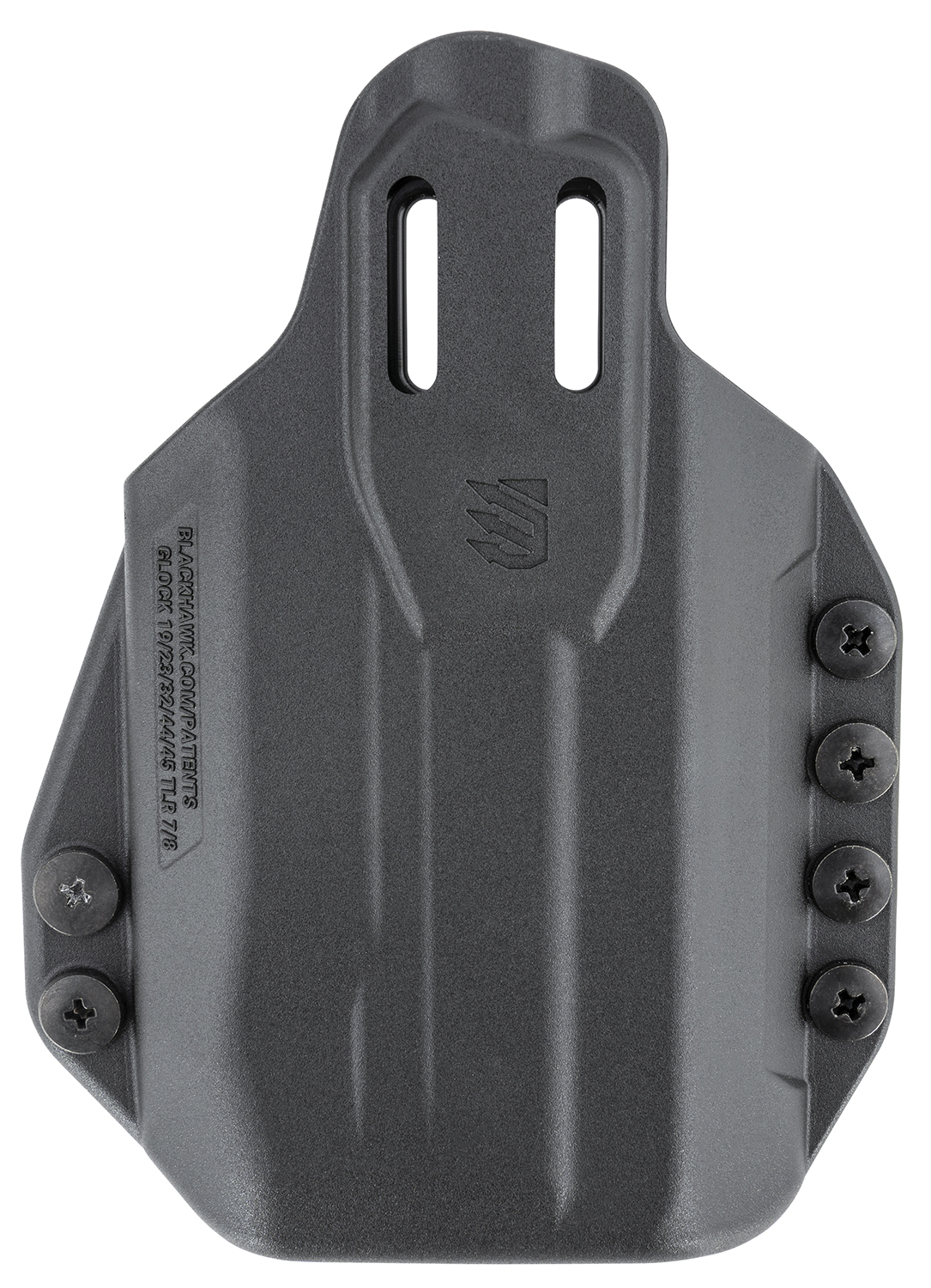 Blackhawk 416302BK Stache  IWB Size 02 Black Polymer Belt Clip Compatible w/Glock 19/23/32/45  Belt 1.50″ Wide Ambidextrous