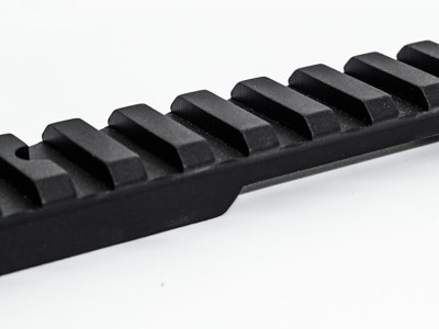 Talley P00252412 Picatinny Rail  Picatinny Black Anodized Aluminum Fits Browning T-Bolt 0 MOA