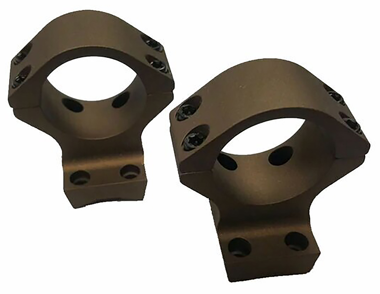 Talley HC940735 Scope Mount/Ring Combo  Burnt Bronze Aluminum 1″ Tube X-Bolt Medium Rings Short/Long Action 0 MOA