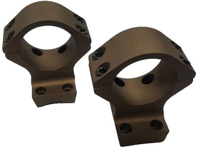 Talley HC950735 Scope Mount/Ring Combo  Burnt Bronze Aluminum 1″ Tube X-Bolt High Rings Short/Long Action 0 MOA