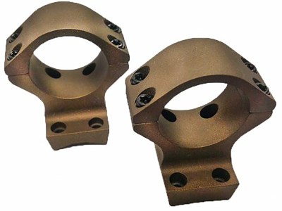 Talley HC730735 Scope Mount/Ring Combo  Burnt Bronze Aluminum 30mm Tube X-Bolt Low Rings Short/Long Action 0 MOA