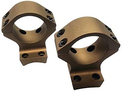 Talley HC840735 Scope Mount/Ring Combo  Burnt Bronze Aluminum 34mm Tube X-Bolt Medium Rings 0 MOA