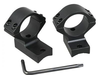 Talley 948749 Scope Mount/Ring Combo  Black Anodized Aluminum 1″ Tube Kimber 84M Medium Rings 0 MOA