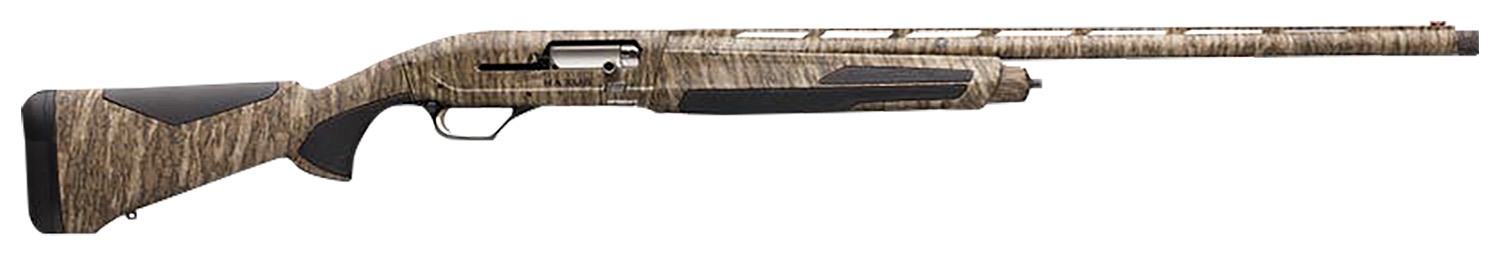 Browning 011702205 Maxus II  12 Gauge 3.5″ 4+1 (2.75″) 26″ Barrel, Full Coverage Mossy Oak Bottomland, Synthetic Stock w/SoftFlex Cheek Pad & Overmolded Grip Panels