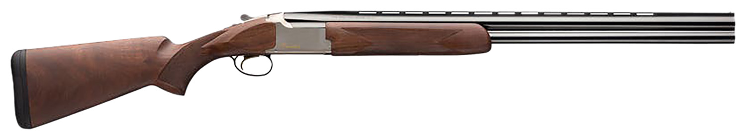 Browning 018259305 Citori Hunter 12 Gauge 26″ Barrel 3″ 2rd, Blued Barrels, Silver Nitride Finished Receiver With Gold Enhancement, Grade II Satin American Walnut Stock