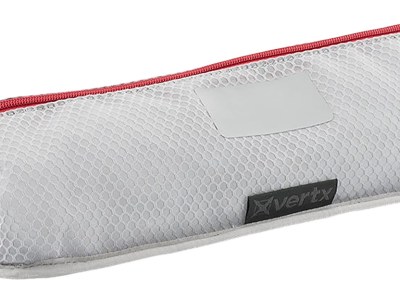 Vertx VTX5205AGYNA Overflow Pouch 2 pk, Large Size made of White Nylon with Mesh & Red Accents, YKK Zipper & Durable Hook Back Panel 15.50″ W x 5.20″ H Dimensions