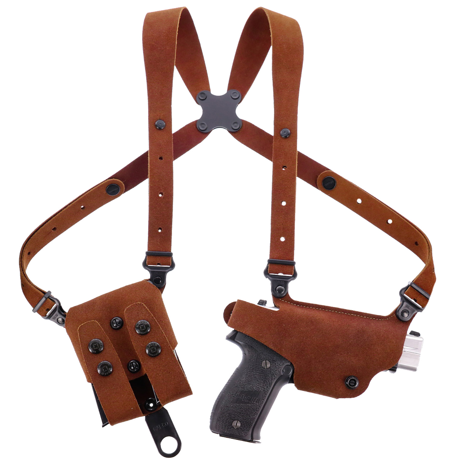 Galco CL2204 Classic Lite 2.0 Shoulder System Shoulder Size Fits Chest Up To 56″ Natural Leather Shoulder Fits Walther PPK Fits Walther PPK/S Right Hand