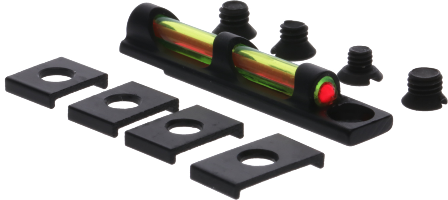 TruGlo TG-TG949D Tru-Bead Universal Green Outside w/Red Center Fiber Optic Front Sight w/.120″ Fiber Diameter Black Frame for Shotguns