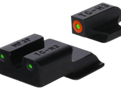 TruGlo TG231MP4C Tritium Pro  Black | Green Tritium Orange Outline Front Sight Green Tritium Rear Sight