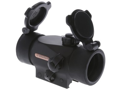 TruGlo TG-TG8230B Triton  Black Anodized 1x 30mm 5 MOA Illuminated Tri-Color Dot Reticle Clamshell Packaging