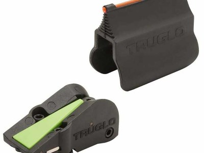 TruGlo TGTG940 F.A.S.T. Universal Shotgun Sights  Black | Red Fiber Optic Front Sight | Green Ramp Rear Sight