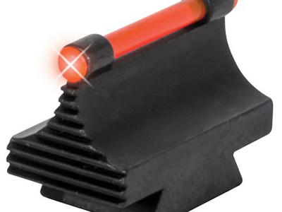 TruGlo TGTG95450RR 3/8″ Dovetail Front Sight  Black 0.450″ Red Ramp for Rifle