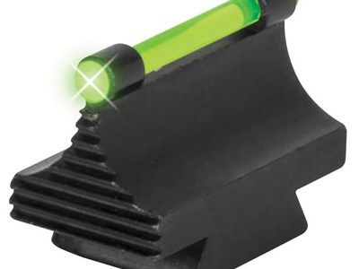 TruGlo TGTG95500RG 3/8″ Dovetail Front Sight  Black 0.500″ Green Ramp for Rifle