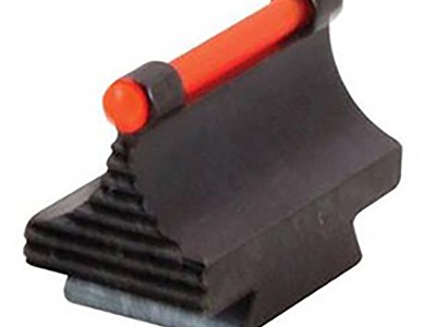 TruGlo TGTG95500RR 3/8″ Dovetail Front Sight  Black 0.500″ Red Ramp for Rifle