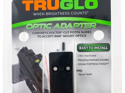 TruGlo TG-TG8952C Red Dot Sight Adapter RMR Mount Aluminum Nitride Fortress Trijicon