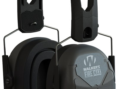 Walker’s GWPDFM Firemax Digital Muff Over the Head Polymer Black Ear Cups with Black Tacti-Grip Headband