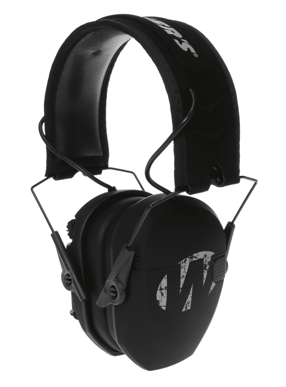 Walker’s GWPRSEMFS Razor Slim Electronic Freedom Muff 23 dB Over the Head Black w/Distressed Walker’s Logo Polymer