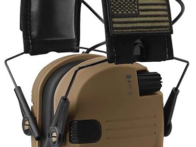 Walker’s GWPRSEMPATBB Razor Patriot Polymer 23 dB Over the Head Battle Brown/Black Adult