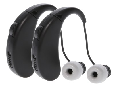 Walker’s GWPRCHUE2PK Ultra Ear BTE Hearing Enhancer 22 dB Behind the Ear Rechargeable 2 Pack