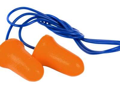 Walker’s GWPCORDPLGBKT Corded Foam Ear Plugs 32 dB Orange with Blue Cord 50 Pair