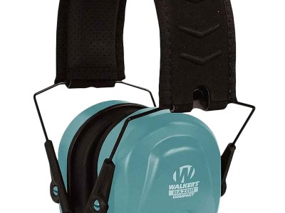 Walker’s GWPCRPASTL Razor Compact Passive Muff 24 dB Over the Head Teal/Black Polymer Fits Youth/Women