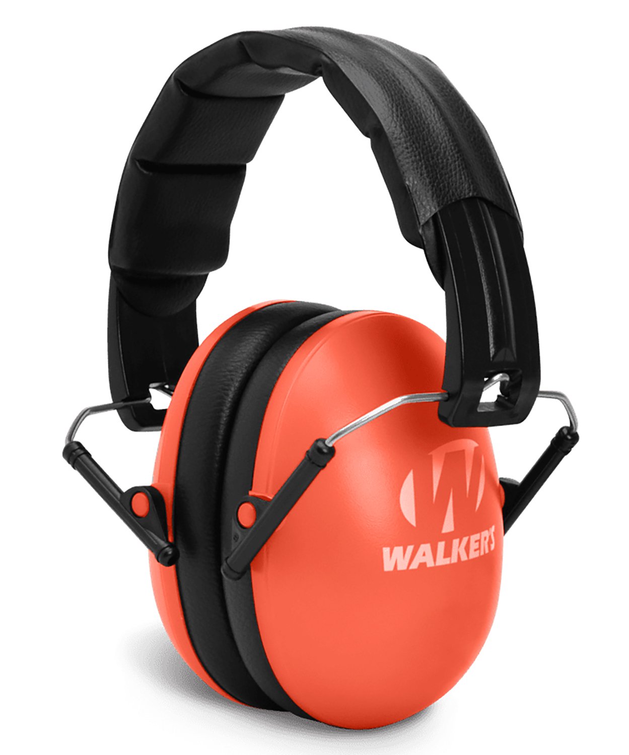 Walker’s GWPYWFM2COR Folding Muff  23 dB Over the Head Coral/Black Polymer Fits Youth/Women
