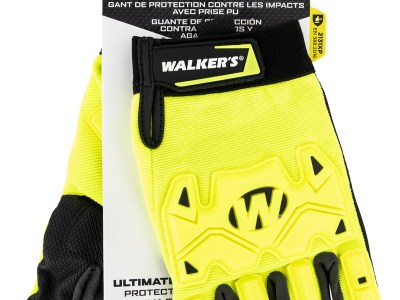 Walker’s GWPSFHVFFPUIL2SM Cold Weather Impact Protection Black/Yellow Synthetic Leather Small