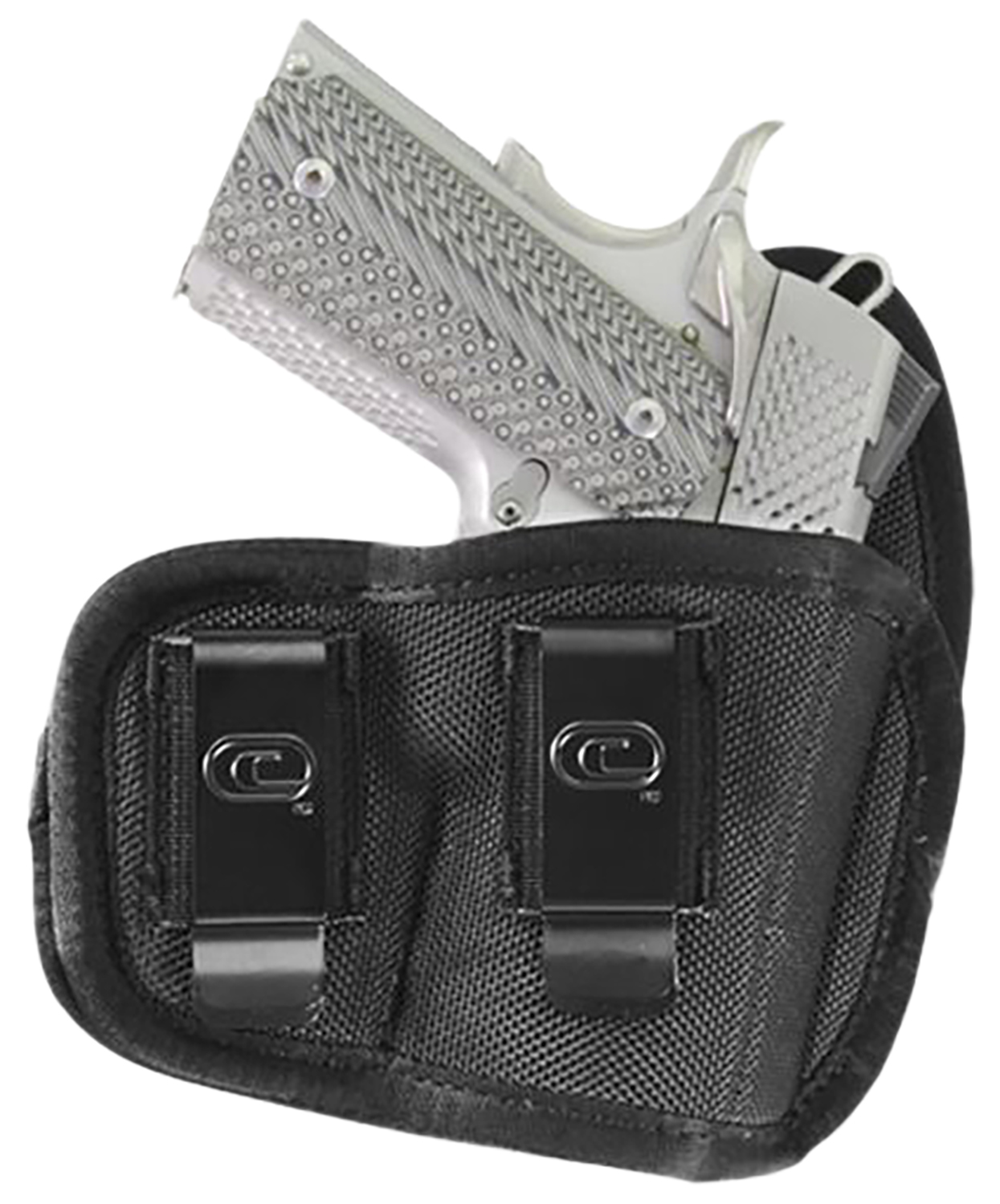 Crossfire Shooting Gear CRFCYCLSA1M1R The Cyclone  IWB/OWB Size 01 Black Foam Laminate Belt Clip Fits Micro 1-1.50″ Barrel Right Hand