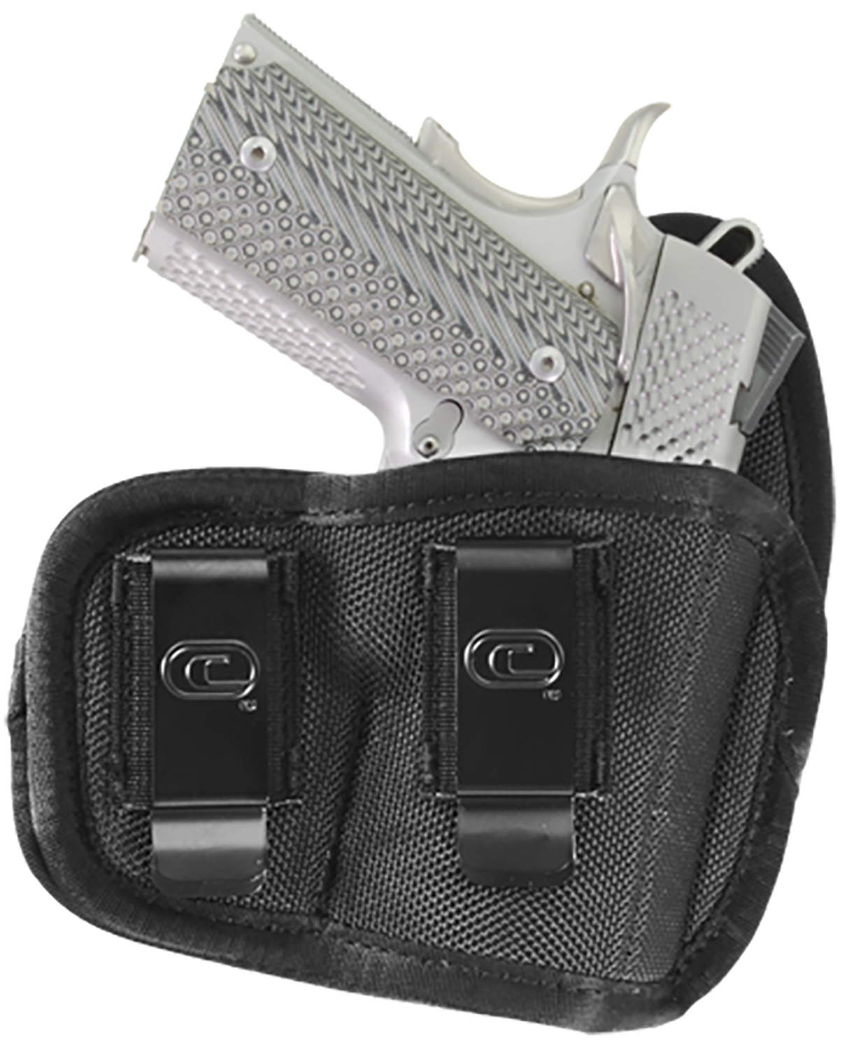 Crossfire Shooting Gear CRFVIGRSA1M1R The Vigor  IWB Size 01 Black Ballistic Nylon Double Belt Clip Fits Micro Fits 1-1.50″ Barrel Right Hand