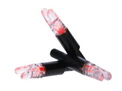 NAP NAPILLNXRD3PK Thunderglo Illuminated Nock Crossbow Red Half Moon/ 3 Pack