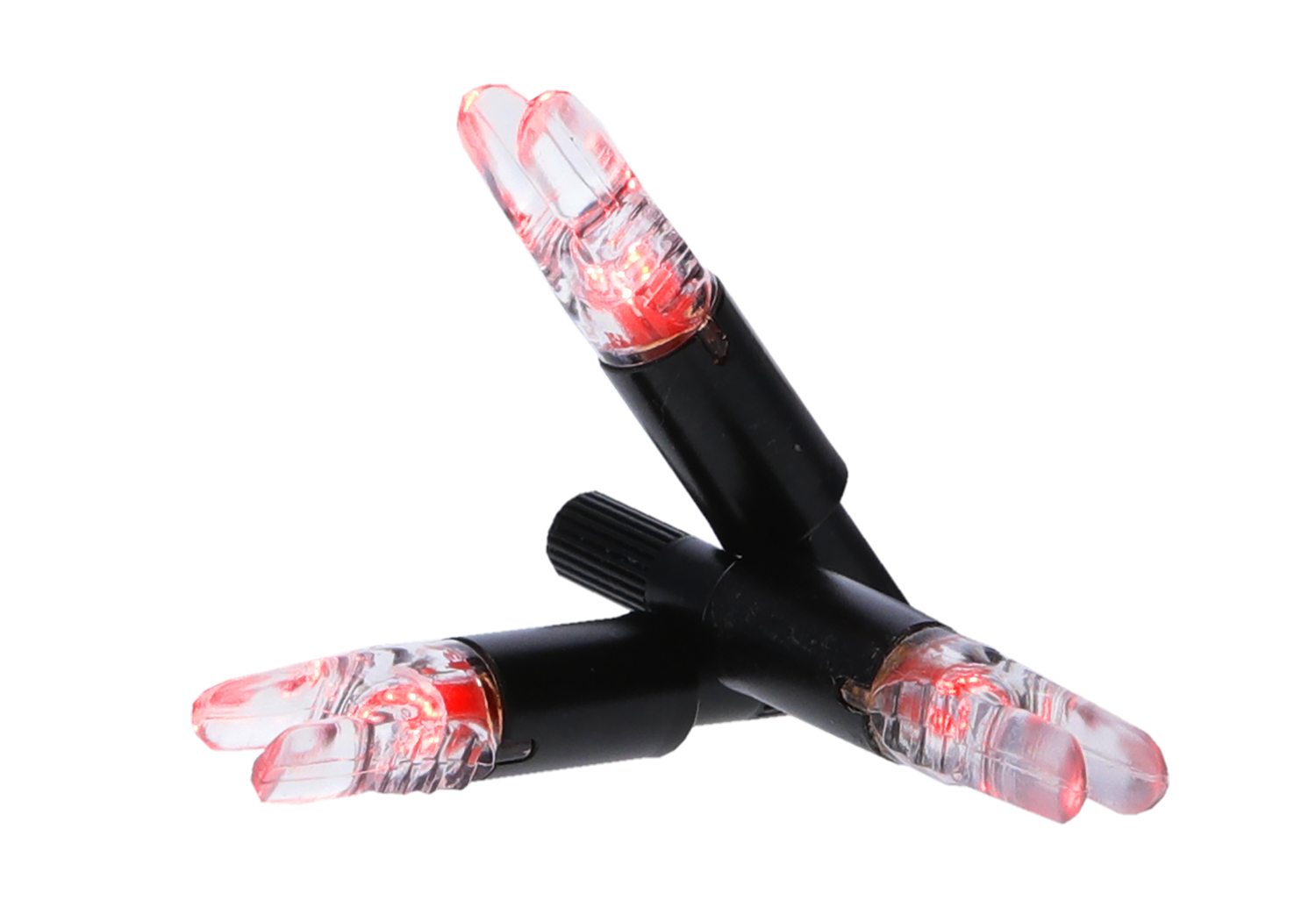 NAP NAPILLNXRD3PK Thunderglo Illuminated Nock Crossbow Red Half Moon/ 3 Pack