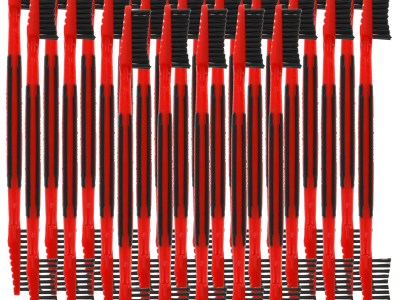 Birchwood Casey NYLBRSH2 Cleaning Brush  Plastic Nylon Bristles Double Ended Tip 25 Pack