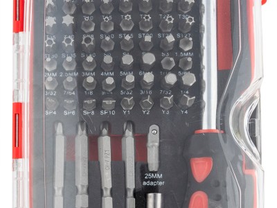 Birchwood Casey DLXSDS Master Screwdriver Kit  84 Pieces Includes Slotted/Philips/Torx/Hex Heads